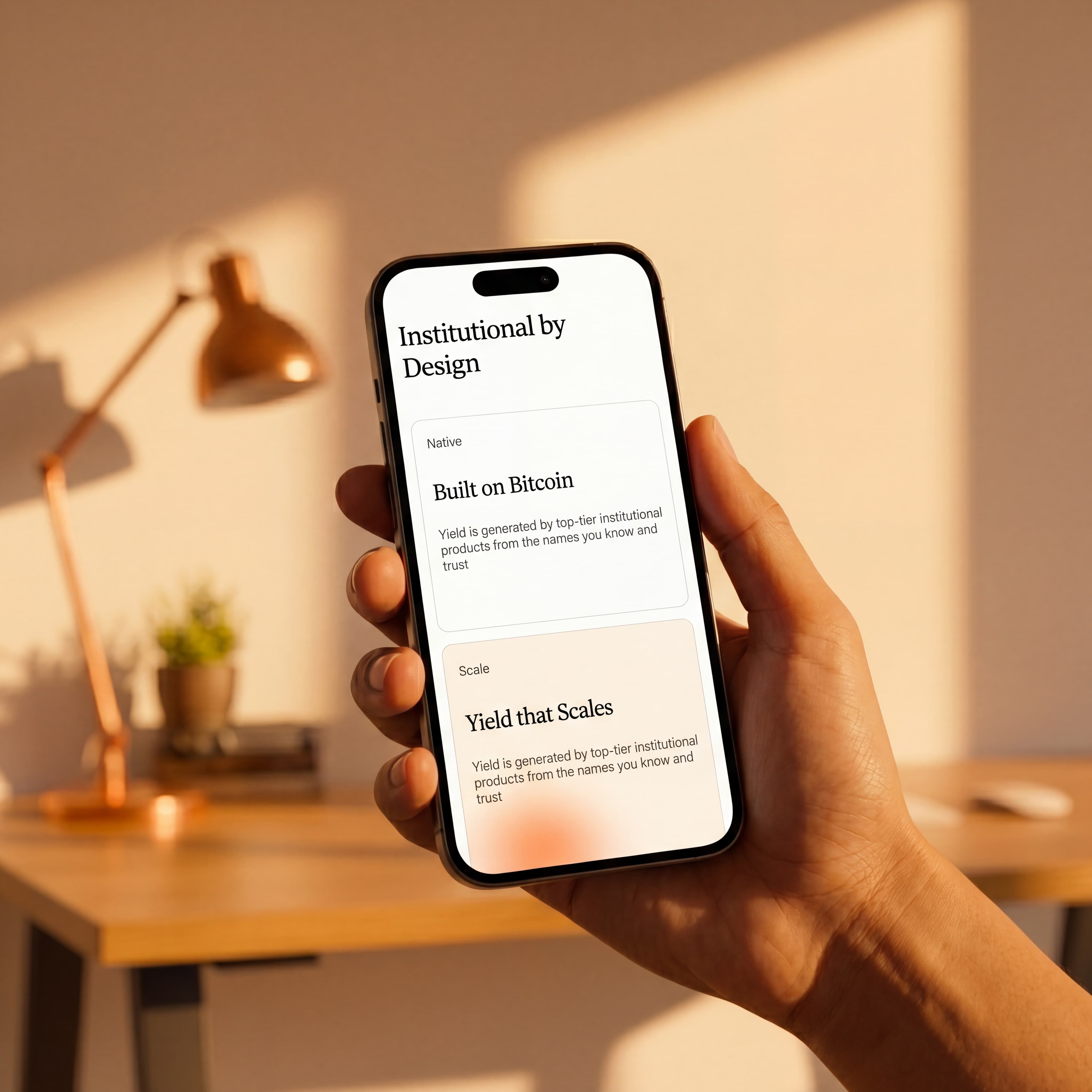 Product Page in Hand